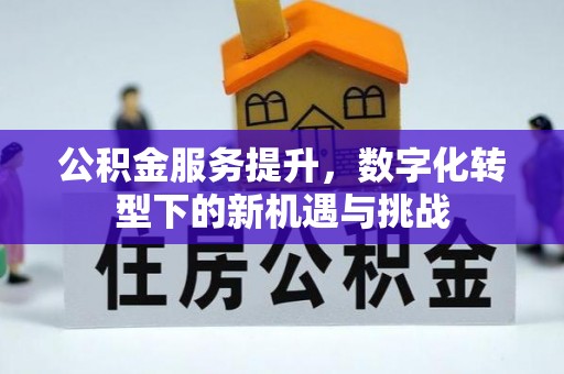 北门公积金服务提升，数字化转型下的新机遇与挑战