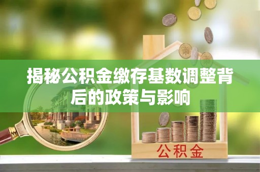 北门揭秘公积金缴存基数调整背后的政策与影响