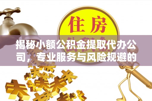 北门揭秘小额公积金提取代办公司，专业服务与风险规避的平衡艺术