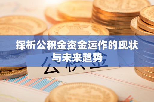 北门探析公积金资金运作的现状与未来趋势