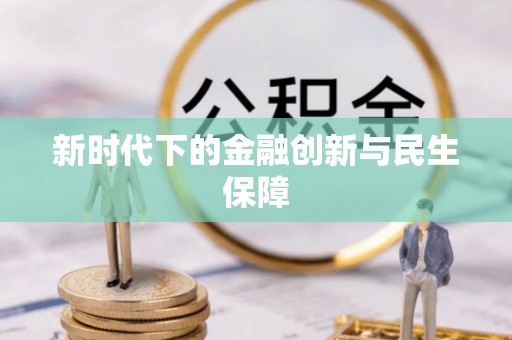 北门新时代下的金融创新与民生保障